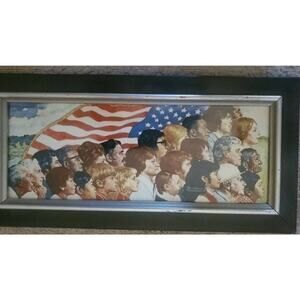 Norman Rockwell’s “America” By Franklin Mint Circ 1979